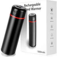JGD-Flintronic Chauffe-Main Rechargeable, 5000mAh Powerbank Chaufferette Main Reutilisable, Chaufferette Main USB Électrique Portable, Chauffe Mains
