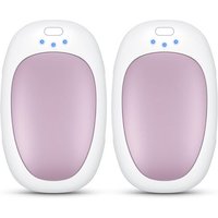 JGD-Chauffe-Mains Rechargeable 2 Pack, Chauffe-Mains électriques, Chauffage Rapide, 3 paramètres, Chauffage Portable, Cadeaux Femmes Hommes, Bureau,