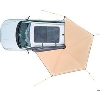 Auvent 270 Degrés 3,19 X 2,10 M Rétractable Et Imperméable-Duoku-Protection Uv50+ Avec Sac De Rangement, Abri Autoportant