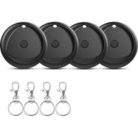 NouvelHorizonstore-Air Smart tag Traceur Lot de 4, Localisateurs d'objets Compatible avec Apple Localiser (iOS Uniquement), ¿¿tanche IP68, 80db,