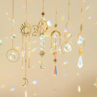 Nouvelhorizonstore-Attrape-Soleil Cristal Pendentif Prisme Color¿¿, Suncatcher D¿¿Coration Arc-En-Ciel Suspendu Jardin