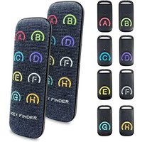 NouvelHorizonstore-Key Finder avec ¿¿metteur RF en Tissu avanc¿¿ de Sauvegarde suppl¿¿mentaire, localisateur d'articles avec 131 Pieds et 85 DB Fort