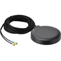 NouvelHorizonstore-Antenne GPS + 4G LTE Voiture Magn¿¿tique avec Double Connecteur Male SMA Compatible avec Les Syst¿¿mes T¿¿l¿¿matiques pour