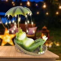 Nouvelhorizonstore-Grenouille Solaire D¿¿Coration De Jardin, Solaire Grenouille Statue De Jardin ¿¿Tanche En R¿¿Sine Pour Terrasse, Pelouse, Maison,