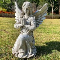 Nouvelhorizonstore-Comm¿¿Morative Statue De Jardin En Forme D'ange Religieux