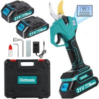 NouvelHorizonstore-Sécateur électrique sans Fil Affichage avec Écran Diamètre de Coupe Max 30 mm avec 2x2000mAh Batteries 21V, Sécateur électrique