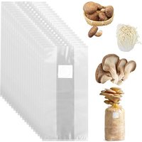 NouvelHorizonstore-Lot de 40 Sacs de Culture de Champignons : 32 x 50 cm, Avec Filtre, Pour Plantation Horticole