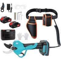 NouvelHorizonstore-Secateur Electrique Sans Fil, Avec Sac Banane et Câble d'extension, Ouverture Max de la Lame 50mm, Sk7, 21 V 2 * 2000 mAh