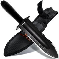 NouvelHorizonstore-Pelle de Jardin Robuste avec étui de Transport ¿ Petite bêche à Double Tranchant dentelé, Couteau de Jardinage pour Le Jardinage
