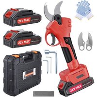 NouvelHorizonstore-Sécateur Électrique Sans Fil 40mm ¿ 600W, Secateur à Batterie avec Lames SK5 Suisses & 2×21V 2000mAh, Taille-Arbres Puissant pour