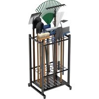 NouvelHorizonstore-Organiseur outil de jardin et tour robuste pour l'organisation et le rangement du garage, jusqu'à 35 outils à long manche,