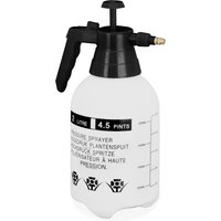 NouvelHorizonstore-Pulvérisateur Universel Manuel 2L, Jet réglable, pour Eau et désherbant, brumisateur Jardin, Blanc et Noir