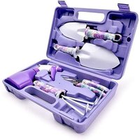 NouvelHorizonstore-Outils de jardin 5 en 1 Kit d'outils de jardinage avec anti-rouille Pelle Ciseaux Harrow Pulvérisateur d'eau pour transplantation