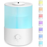 NouvelHorizonstore-Humidificateur d'Air Chambre 2.5L, Humidificateur Ultrasonique Silencieux 23dB avec Diffuseur d'Huiles Essentielles, Veilleuse,
