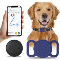 Jgd-Fenshine Traqueur Gps Pour Chats Avec Support En Silicone, Sans Frais Mensuels, Étanche, Compatible Avec Apple Airtag Find My (Ios Uniquement),
