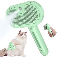 Jgd-Brosse Chat Vapeur Brosse Chien Vapeur Avec Réservoir D'eau Pour Animaux De Compagnie Brosses De Toilettage Pour Chats Lapin, Vert