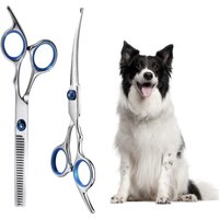 Jgd-2 Pièces Ciseaux Toilettage Chien Et Chat En Acier Inoxydable Embouts Ronds Sécuritaires