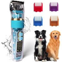 Jgd-Tondeuse Professionnelle Pour Chien Pour Fourrure Épaisse ¿ 55 Db Silencieuse, 3 Niveaux De Vitesse, Protection Contre Les Éclaboussures Ipx5,
