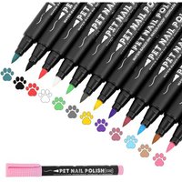 Jgd-Stylo À Ongles Pour Chien, 12 Couleurs De Vernis À Ongles Pour Animaux De Compagnie Pour Créer De Belles Idées D'ongles Pour Chien, Stylos De