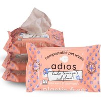 Jgd-Lingettes De Toilettage Compostables ¿ 100 Pièces (4x25) ¿ Lingettes Pour Chien ¿ Lingettes Compostables Pour Animaux De Compagnie Avec Aloe Vera