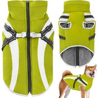 Jgd-Manteau Imperméable Pour Chien,Veste Chaude D'hiver Vêtements Pour Animaux De Compagnie Coupe Manteau Chiens Pour Le Petit Moyen Grande Chien