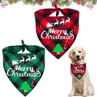 Jgd-Bandana De Noël Pour Chien, 2 Pcs, Cadeau Et Foulard Chien, Déguisement Accessoires Pour Animaux De Compagnie De Petite Et Grande Taille
