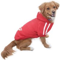 Jgd-Sweat À Capuche Chaud Coton Sweatshirt Pour Chiens Pet Pull Vêtements Veste Pour Chien Manteau Jumpsuit Costume,Rouge M