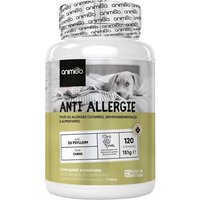 Jgd-Anti Demangeaison Chien Et Allergie 120 Comprimés, Graines De Lin Source D'omega 3, 6, 9, Curcuma, Poudre De Psyllium, Citrouille, Riz Brun, Peau