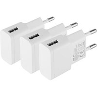 JGD-Lot de 2 Chargeur USB 5V 1A 5W AC DC Adaptateur Secteur pour caméras IP, tablettes, lecteurs MP3, liseuses, Smartphones, Outils électriques, etc