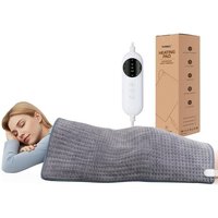 XXXL-Coussin Chauffant électrique pour Soulager les Maux de dos, Extra-large Couverture Chauffante 100 x 50 cm avec Arrêt Automatique, 10 Niveaux de