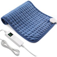Coussin Chauffant Electrique avec 6 Niveaux de Chaleur Minuterie de 6 Heures, Ceinture Chauffante Lombaire 30 x 60cm, Chauffage Rapide, Lavable en