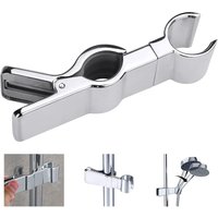 JGD-Support Pommeau de Douche sans Perçage, Support Douchette Relevable, Support de Douchette à Main Réglable en Métal, Support Douche à Main à
