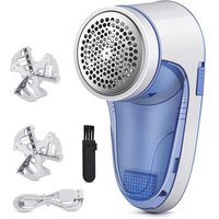 JGD-Anti Bouloche Vetement,Rasoir Anti Bouloche de USB Rechargeable Portable,Machine a Bouloche pour Chandails/Vêtements/Rideaux/Tapis,2* Lame de