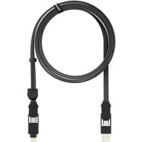 Rolling Square Incharge® Xl Câble De Charge Rapide 6-En-1 2 Mètre Black