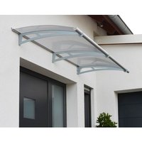 Palram - Marquise Transparente 91,5x205,5cm Argent 701125