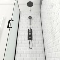 Cabine de douche rectangle 80x110x230cm à motif carreaux de métro - UNDERGROUND RECTANGLE 110