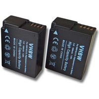 vhbw 2x Batteries compatible avec Panasonic Lumix DMC-GX8K appareil photo (1000mAh, 7,2V, Li-ion)