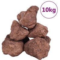 Vidaxl Roches Volcaniques 10 Kg Rouge 10-30 Cm