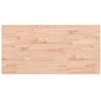Comptoir de salle de bain 100x50x2,5 cm bois massif de hêtre