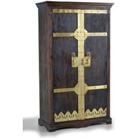 Armoire En Bois Et Détails En Bronze Noyer Foncé