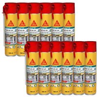 Lot de 12 mousses expansives tout en un manuelles SIKA - SikaBoom 128 - 500ml