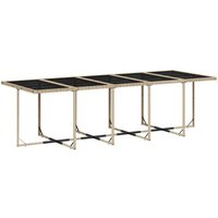 Vidaxl Ensemble À Manger De Jardin Et Coussins 15 Pcs Mélange Beige