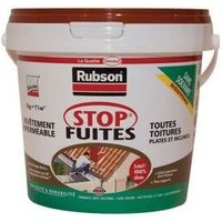 RUBSON 1384554 Stop Fuites Toutes Toitures (Inclines & Plates) Rouge 1kg