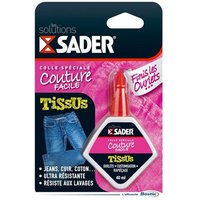 Colle Sader spéciale tissus couture facile: Finis les ourlets! - 40ml - prise rapide, résiste au lavage