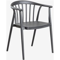 Pack 4 Chaises De Jardin Empilables Ivor Gris Graphite