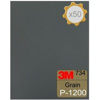 Feuille abrasive 3M 734 à l'eau 230x280 Grain 1200 x 50
