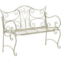 Banc De Jardin Pour 2 Personnes En Métal Vert Antique