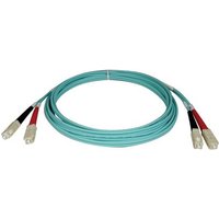 Tripp Lite Series 10Gb Duplex Multimode 50/125 OM3 LSZH Fiber Patch Cable SC/SC - Aqua, 2M 6