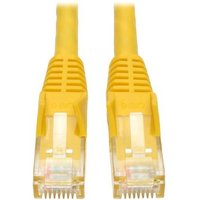 Tripp Lite Series Cat6 Gigabit Snagless Molded UTP Ethernet Cable RJ45 M/M, PoE, Yellow, 20