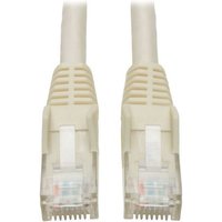 Tripp Lite Series Cat6 Gigabit Snagless Molded UTP Ethernet Cable RJ45 M/M, PoE, White, 25